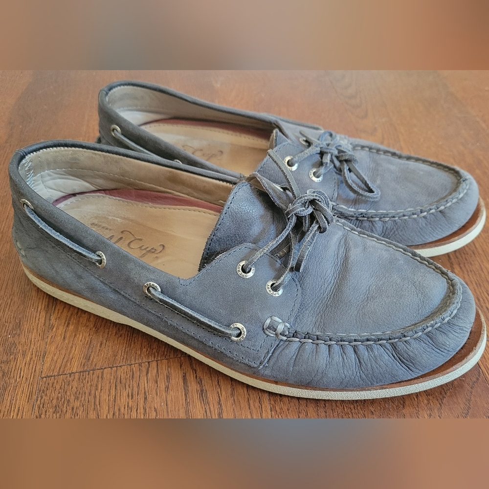 Navy/Gray Sperry Gold Cup Boat Shoes